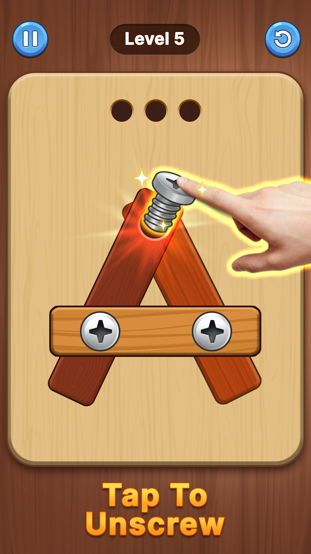 اسکرین شات 1 بازی Screw Challenge: Nuts & Bolts