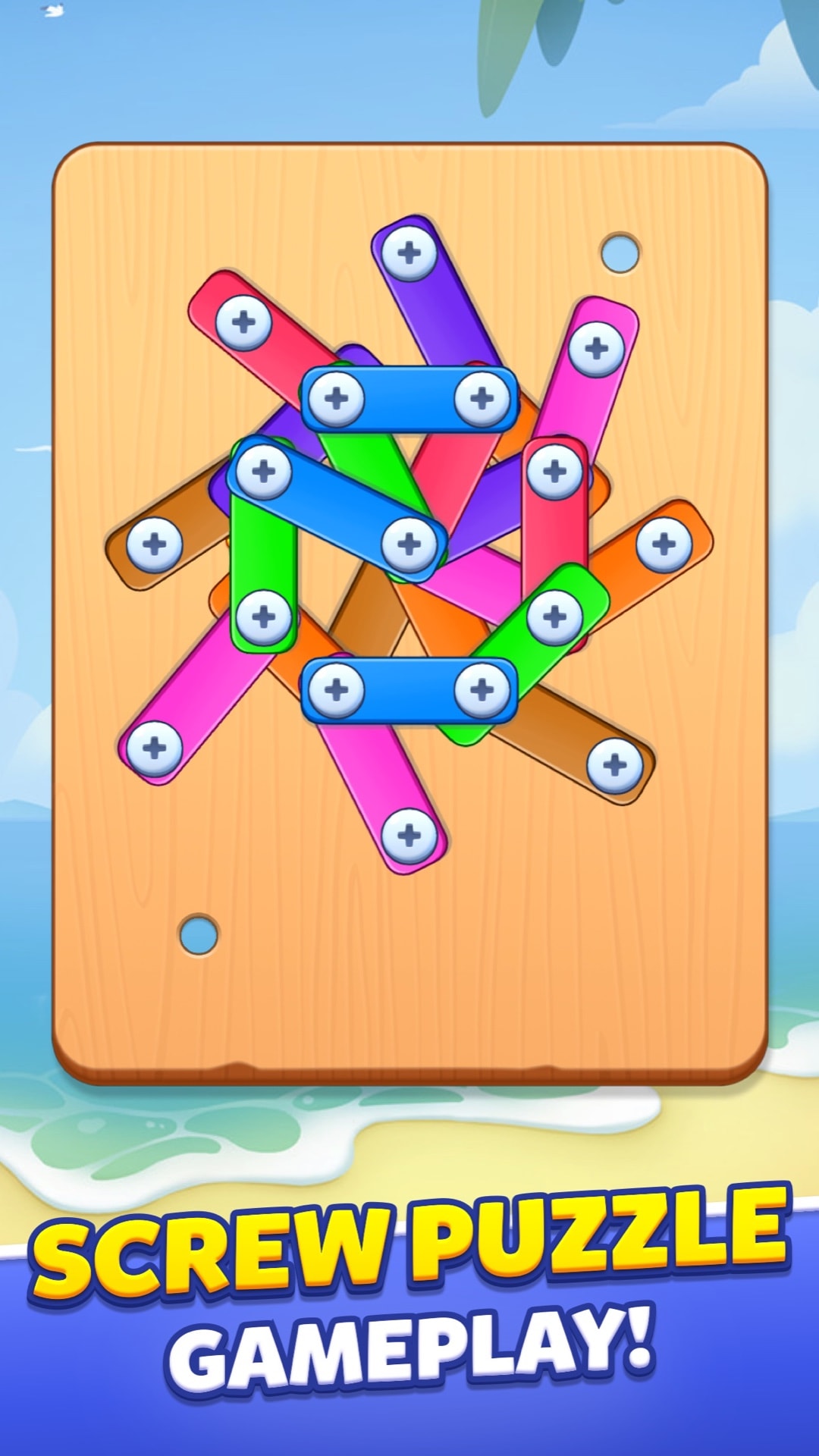 اسکرین شات 1 برنامه Screw Puzzle: Bolts Game