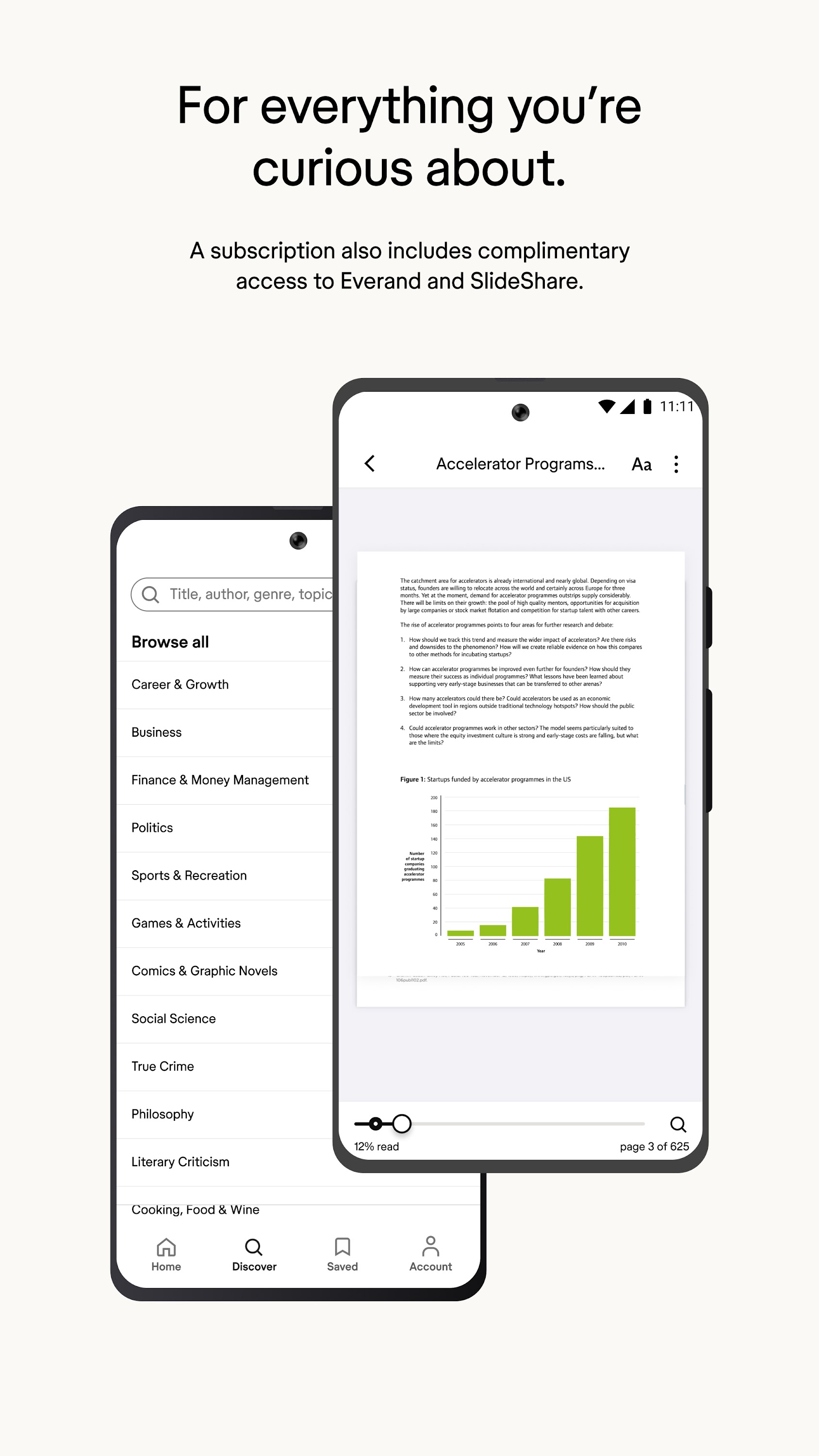 اسکرین شات 4 برنامه Scribd: 170M+ documents