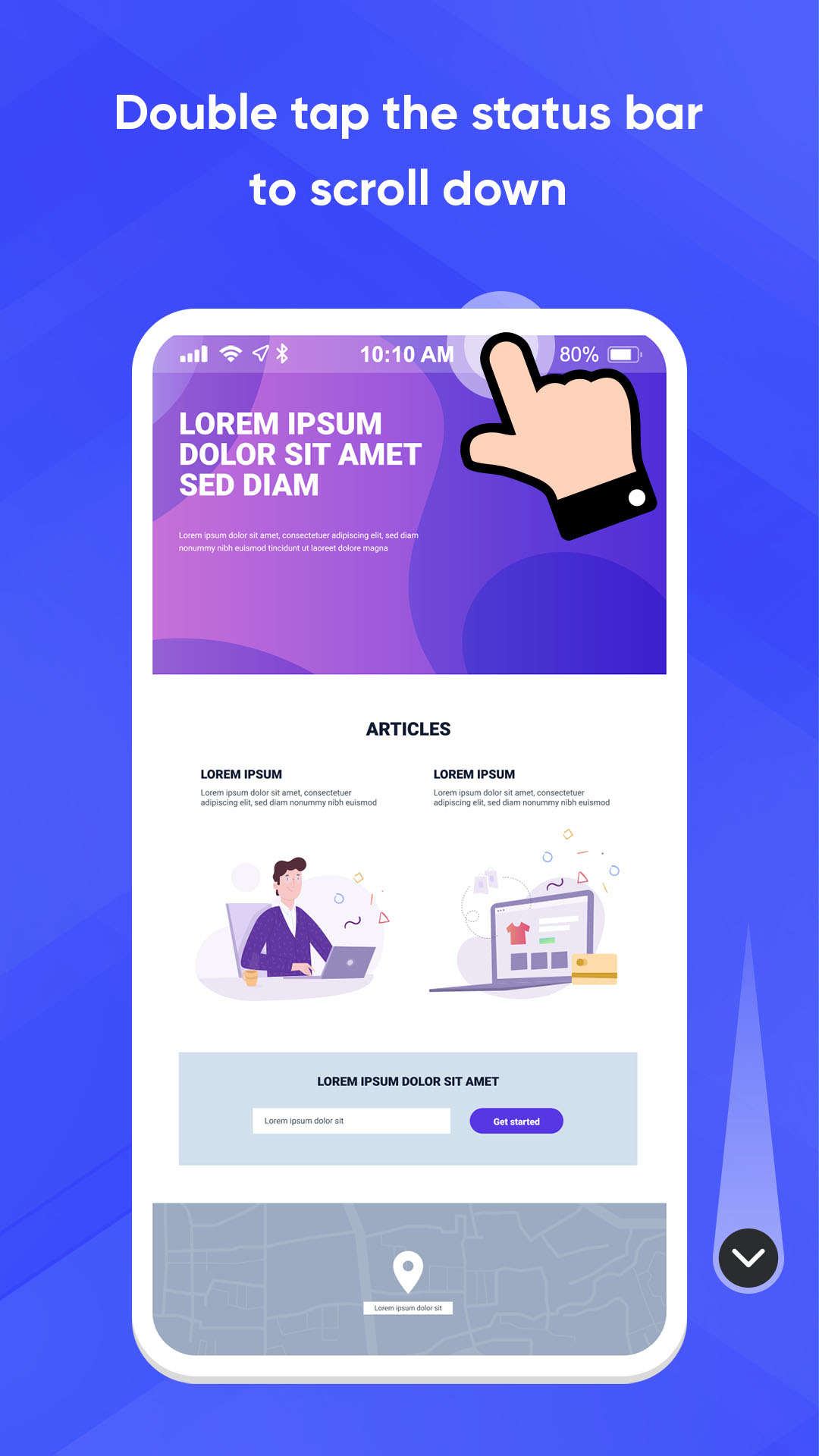 اسکرین شات 2 برنامه Tap Scroll - Perfect Scroll