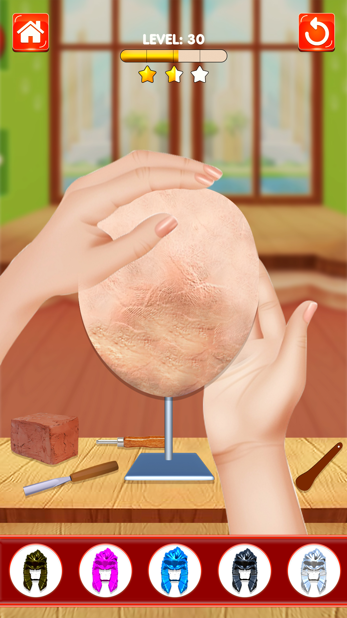 اسکرین شات 3 برنامه Sculpt Face Clay People Games