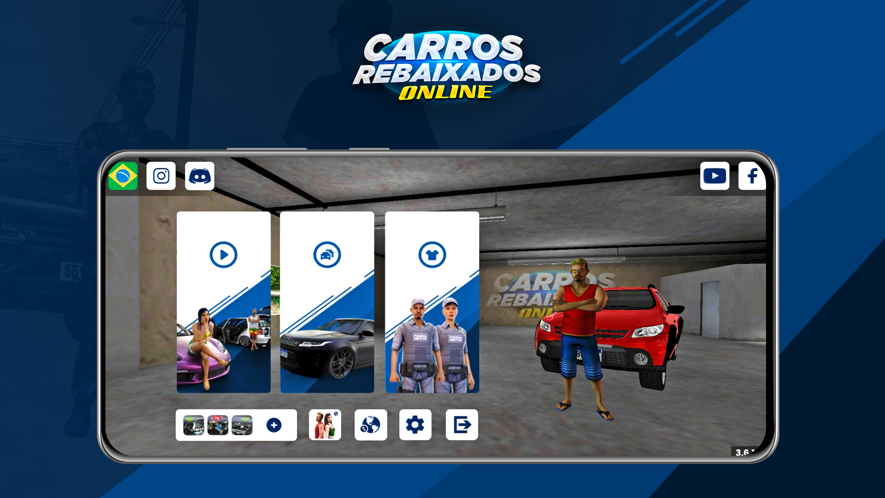 اسکرین شات 1 بازی Carros Rebaixados Online