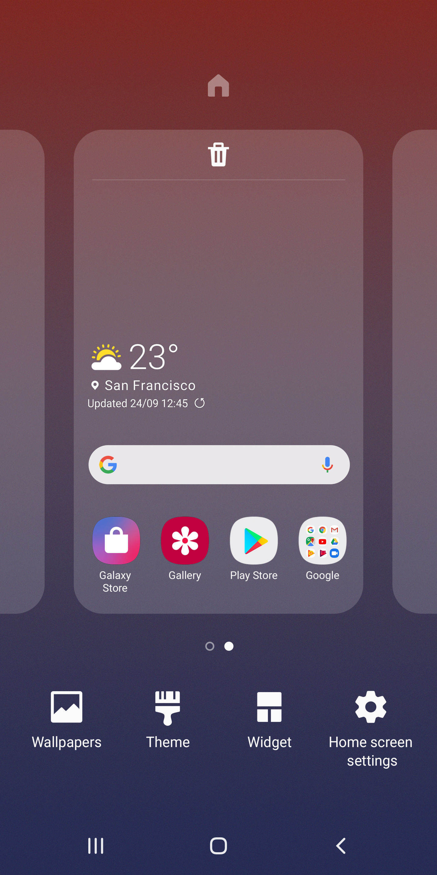اسکرین شات 4 برنامه Samsung One UI Home