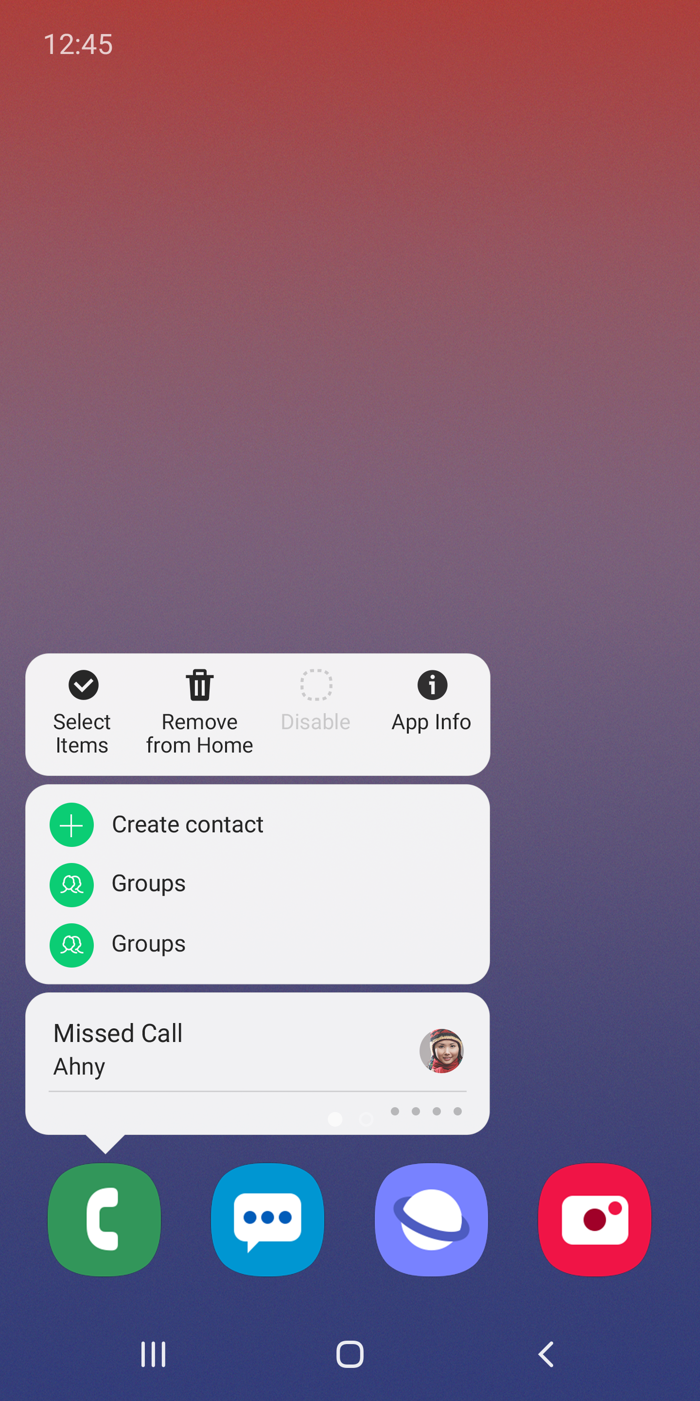 اسکرین شات 3 برنامه Samsung One UI Home