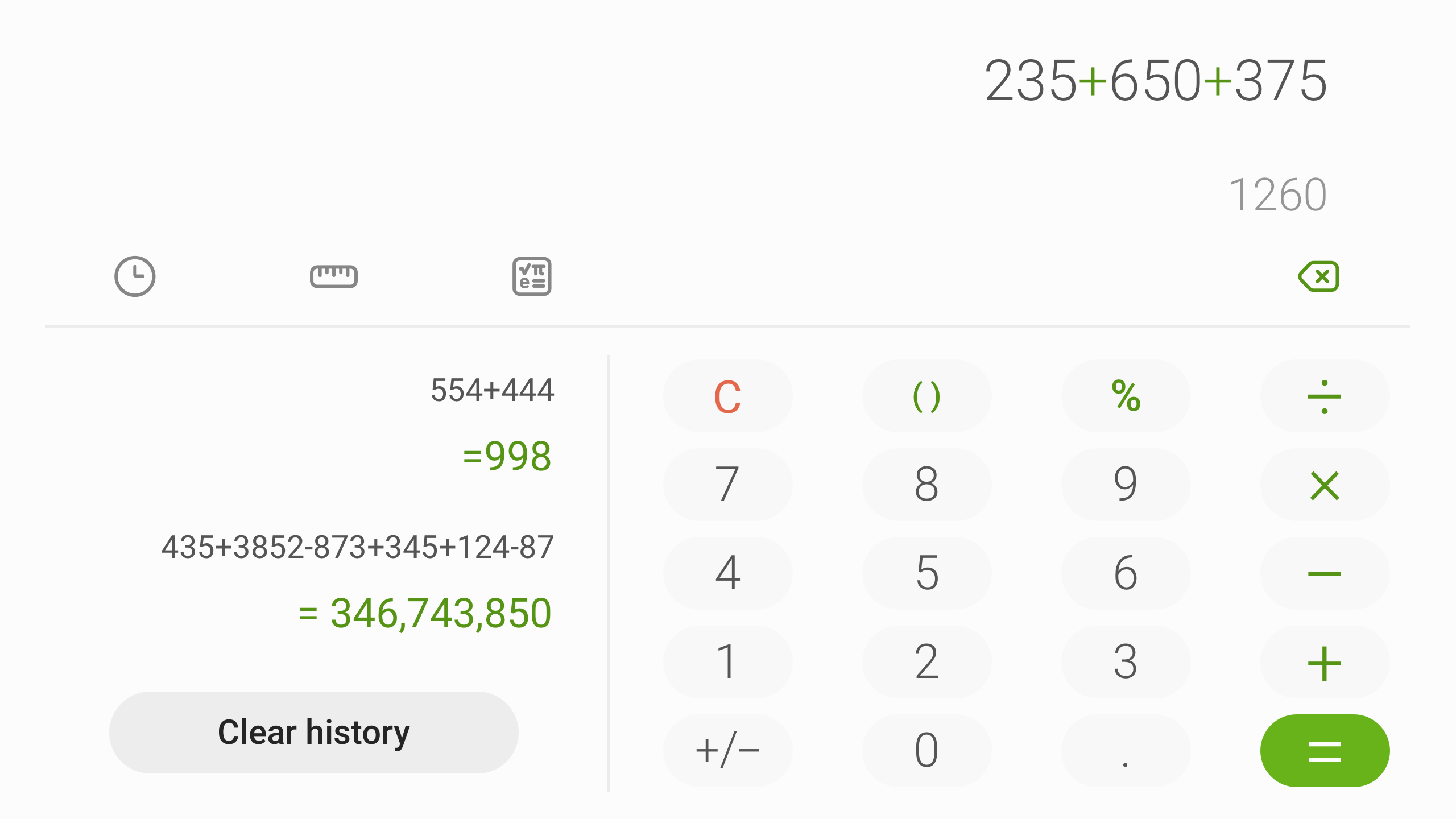 اسکرین شات 4 برنامه Samsung Calculator