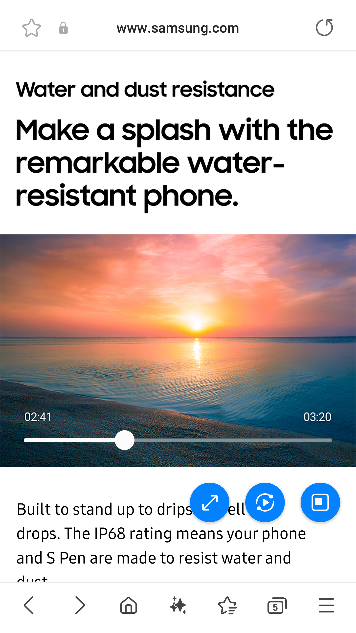اسکرین شات 4 برنامه Samsung Internet Browser