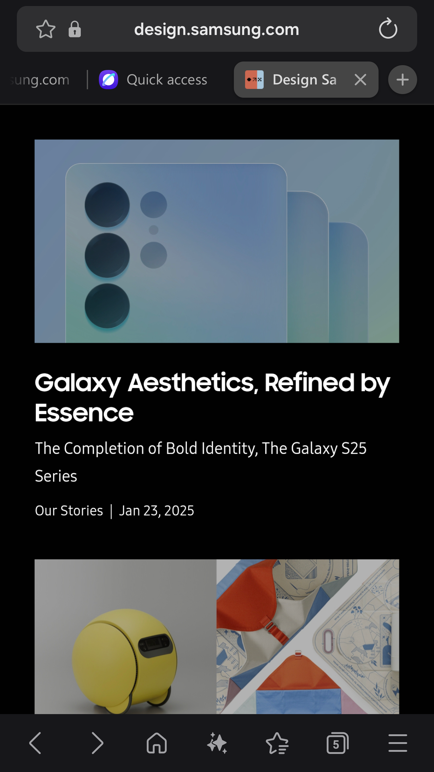 اسکرین شات 3 برنامه Samsung Internet Browser