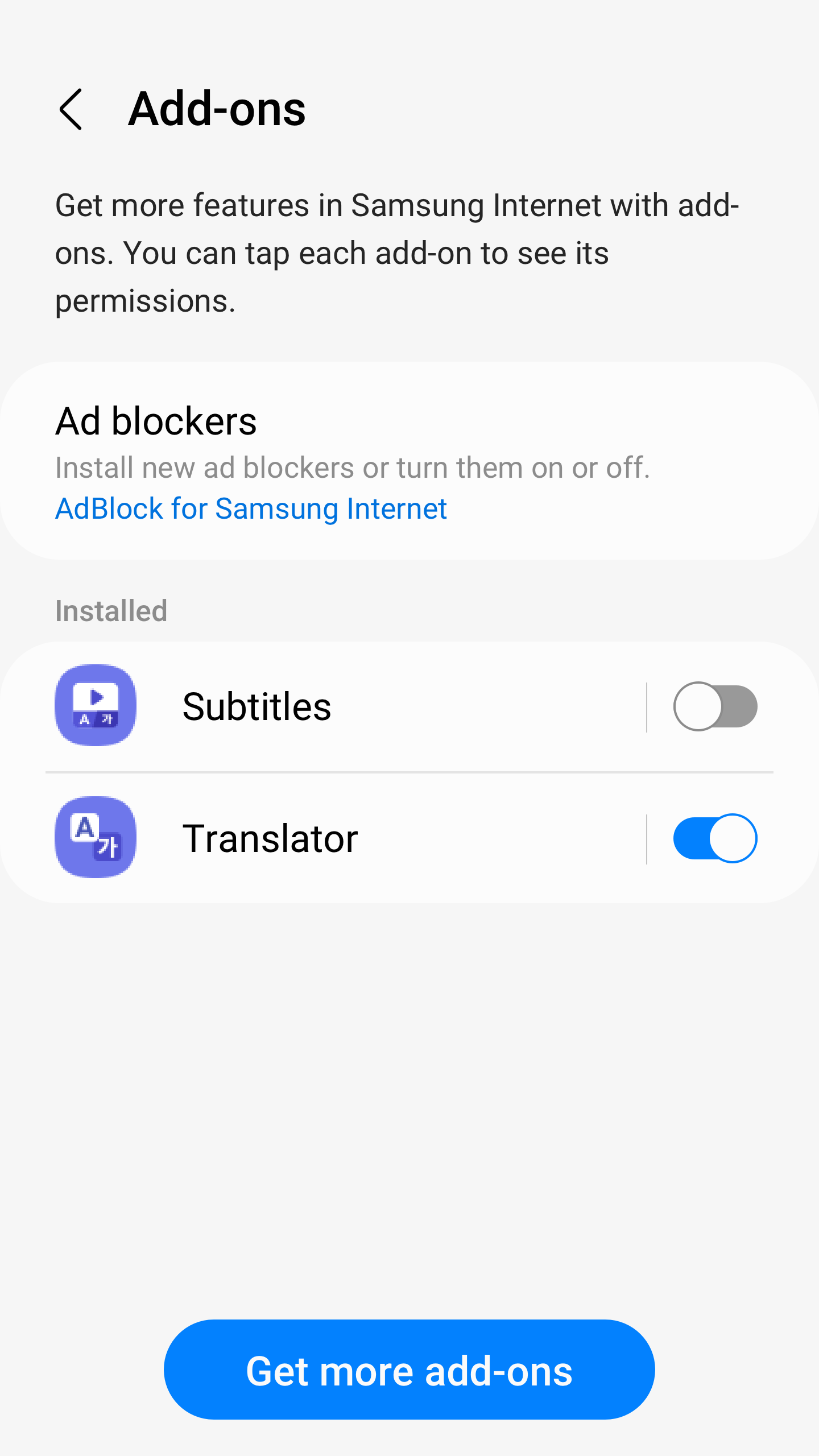 اسکرین شات 6 برنامه Samsung Internet Browser