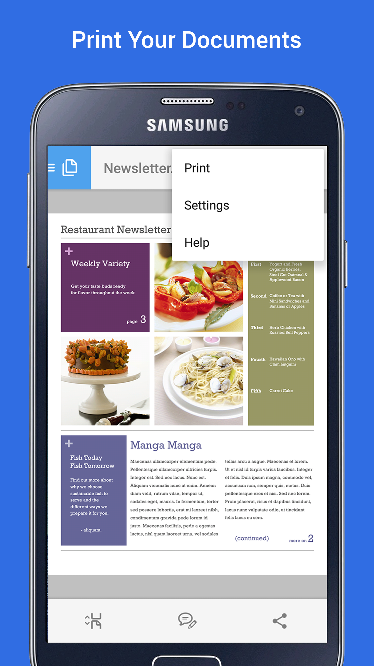 اسکرین شات 3 برنامه Samsung Print Service Plugin