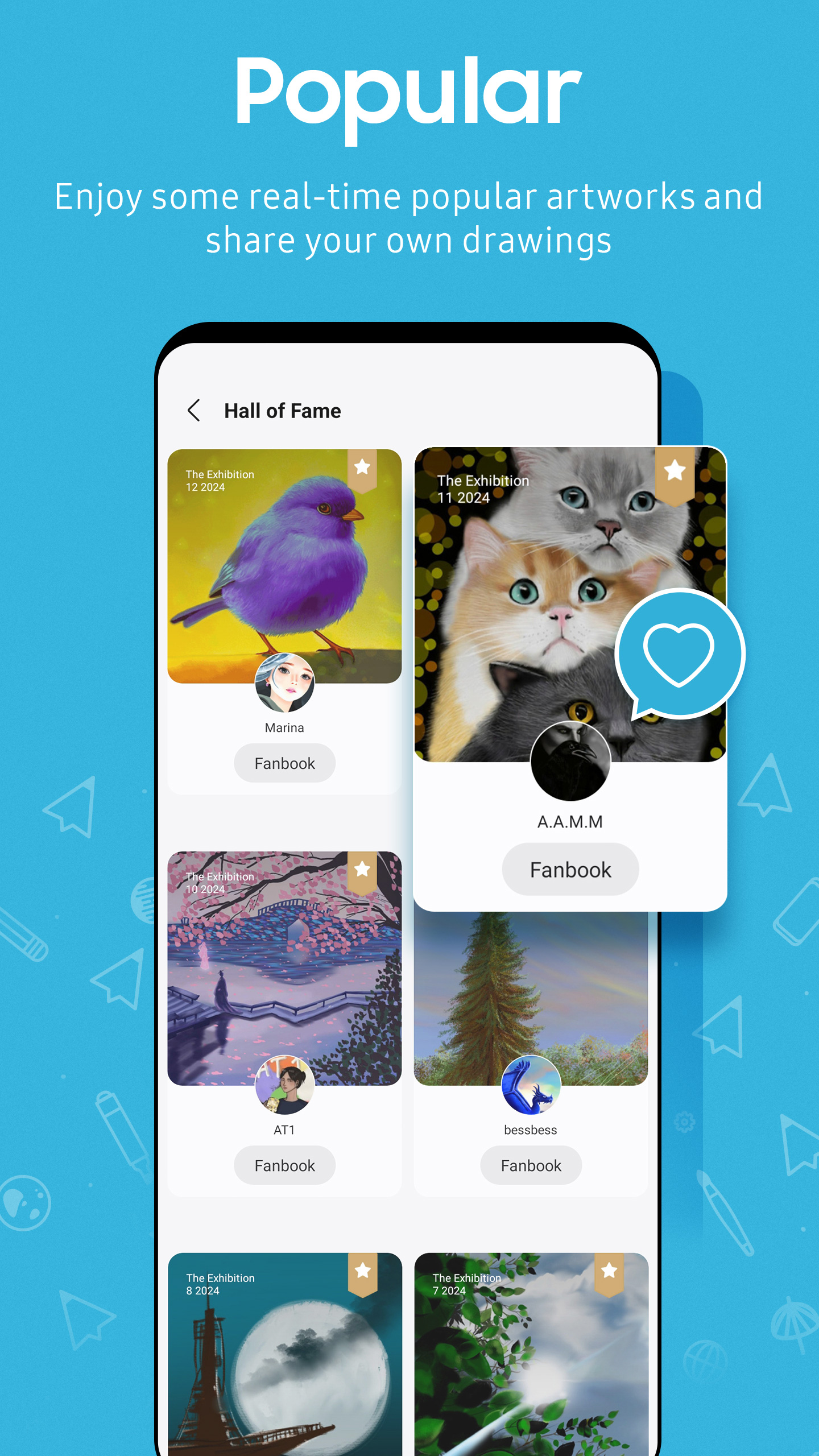 اسکرین شات 7 برنامه PENUP – Drawing-sharing SNS