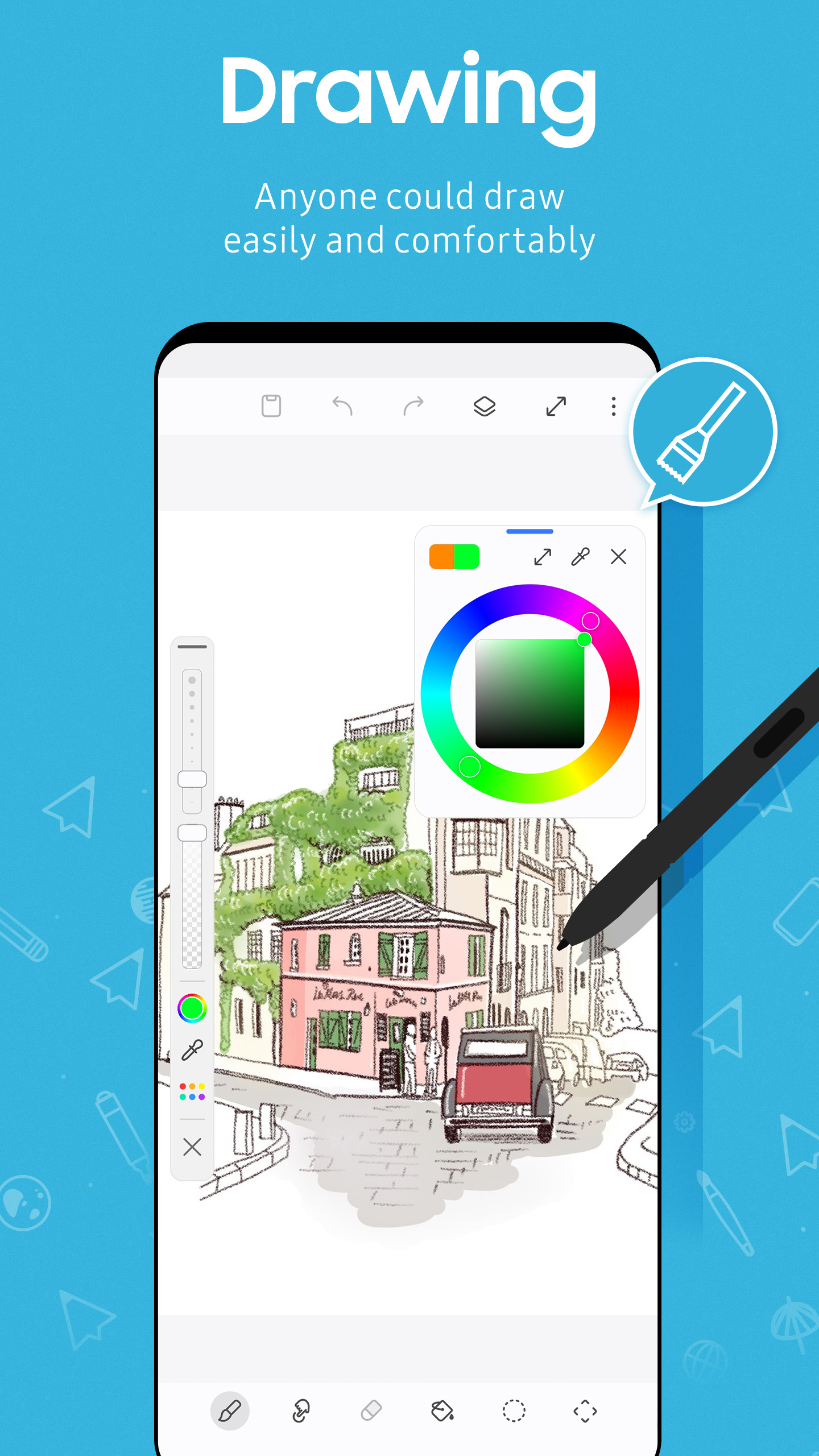 اسکرین شات 2 برنامه PENUP – Drawing-sharing SNS