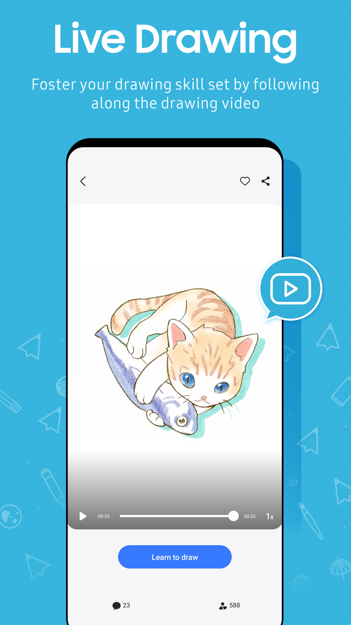 اسکرین شات 4 برنامه PENUP – Drawing-sharing SNS