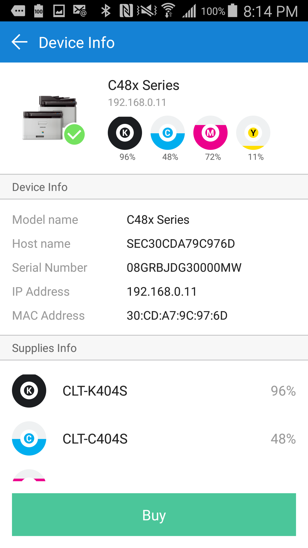 اسکرین شات 5 برنامه Samsung Mobile Print