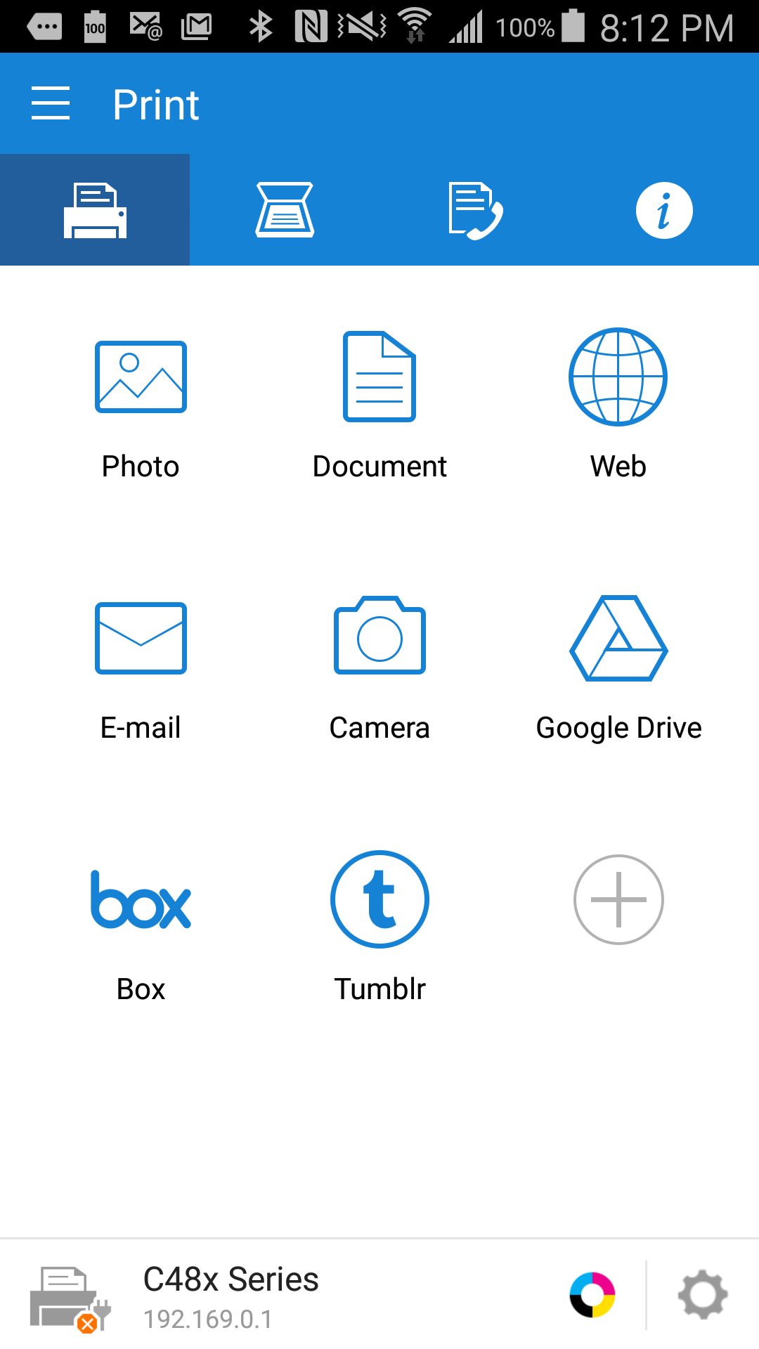 اسکرین شات 1 برنامه Samsung Mobile Print