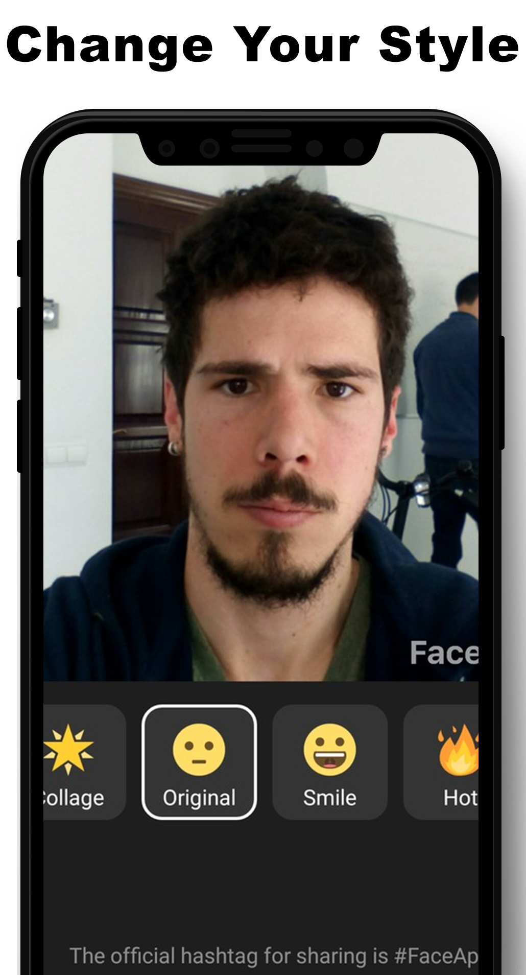 اسکرین شات 4 برنامه Face up - Face Editor