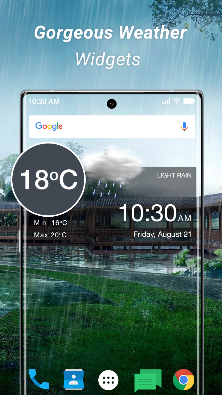 اسکرین شات 2 برنامه Live Weather