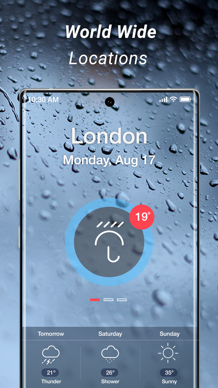 اسکرین شات 4 برنامه Live Weather