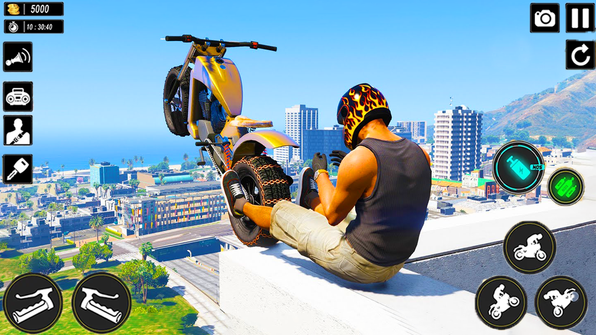 اسکرین شات 7 بازی Superhero Bike Stunts 3D Race