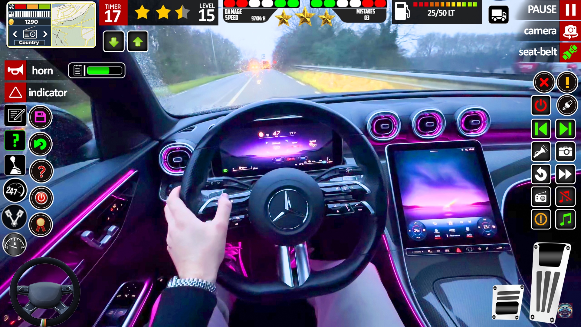 اسکرین شات 3 بازی Driving School 3D : Car Games