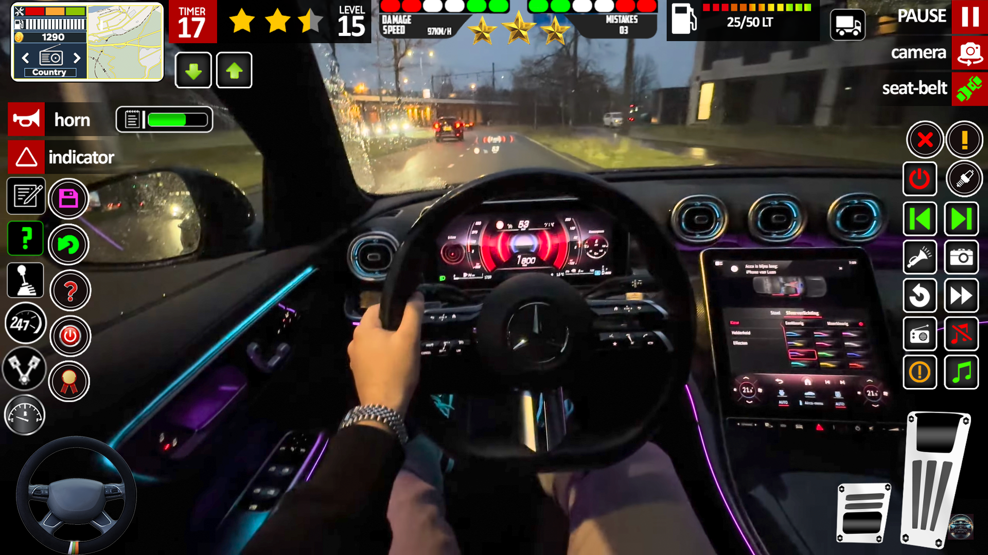 اسکرین شات 2 بازی Driving School 3D : Car Games