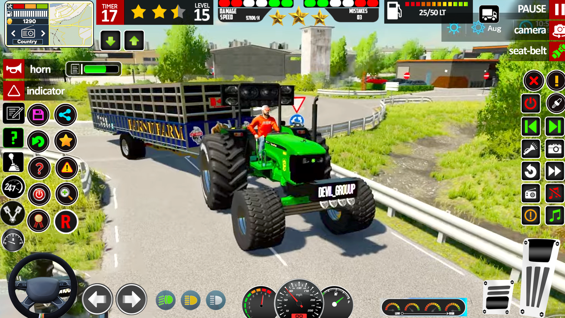 اسکرین شات 3 بازی Real Tractor Farming Games 3D