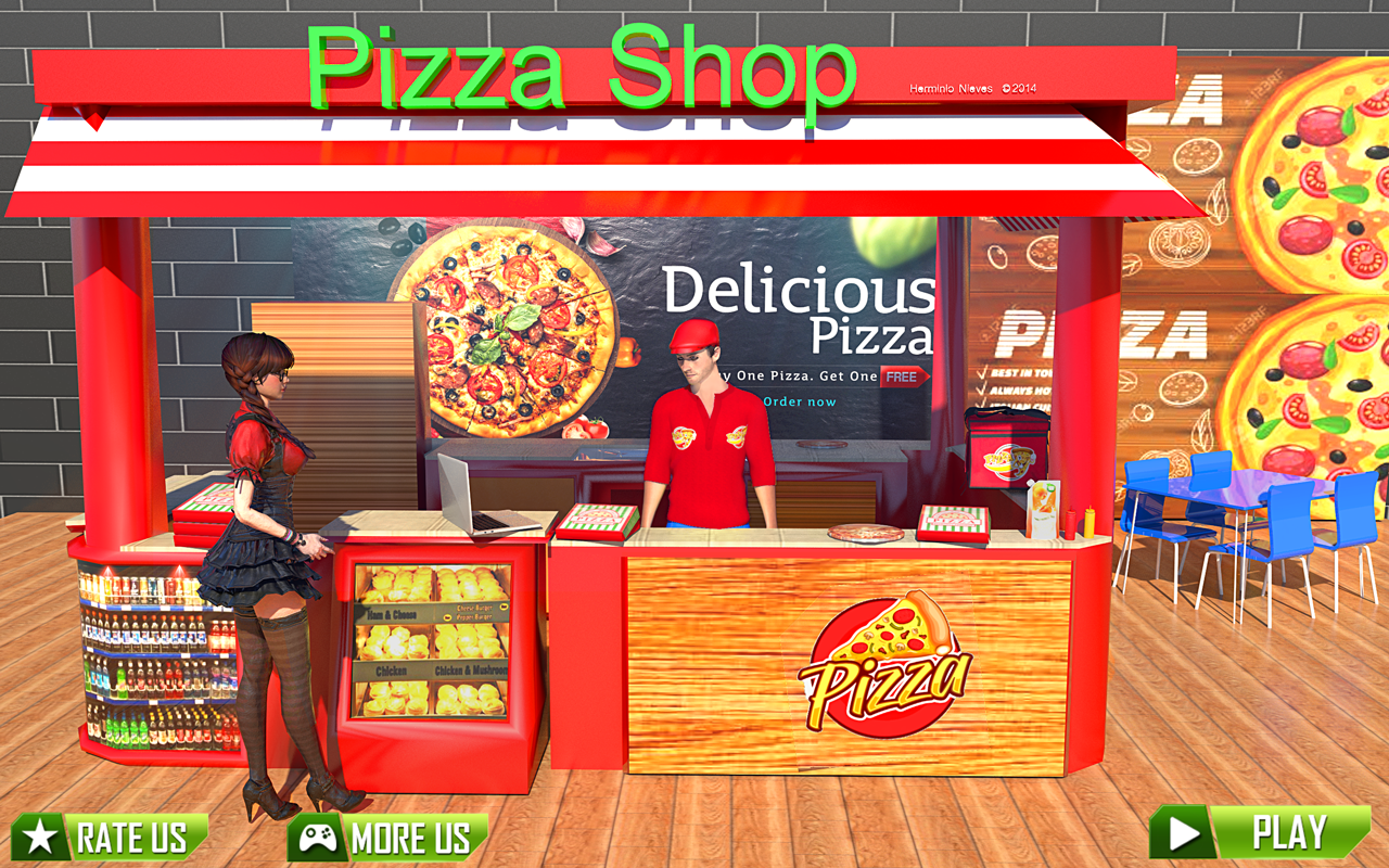اسکرین شات 2 بازی City Pizza Home Delivery 3d
