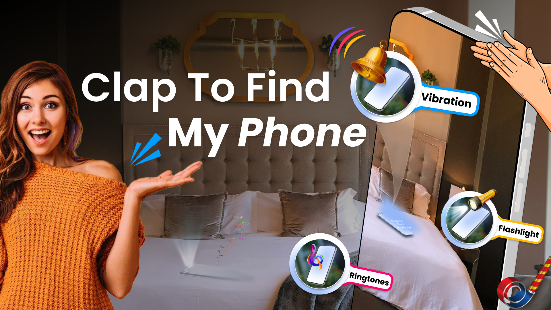 اسکرین شات 1 برنامه Clap To Find My Phone