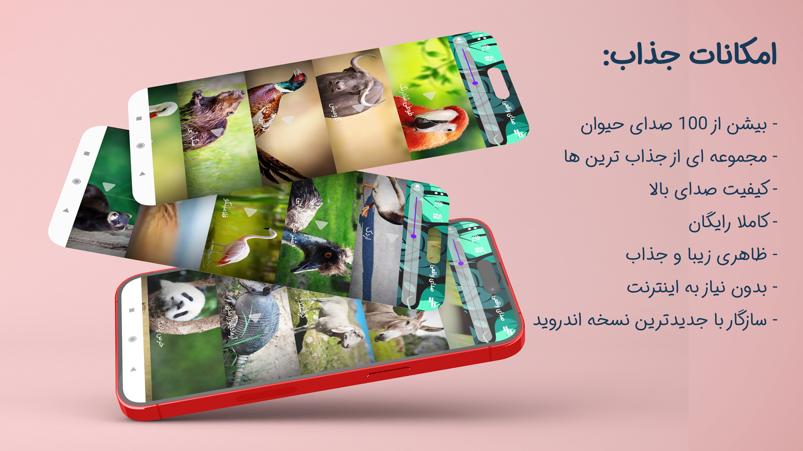 اسکرین شات 1 برنامه صدای واقعی حیوانات برای کودکان 2024