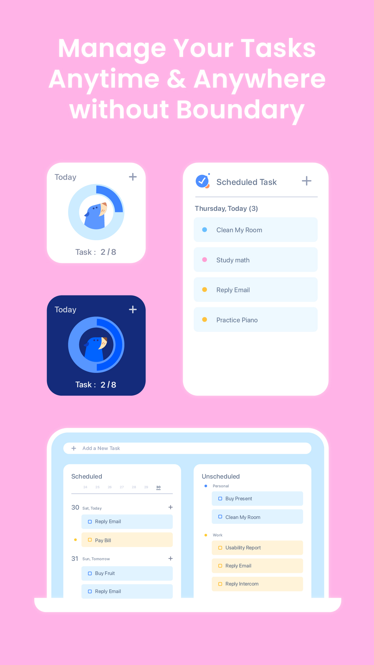 اسکرین شات 5 برنامه WaterDo:To Do List & Schedule