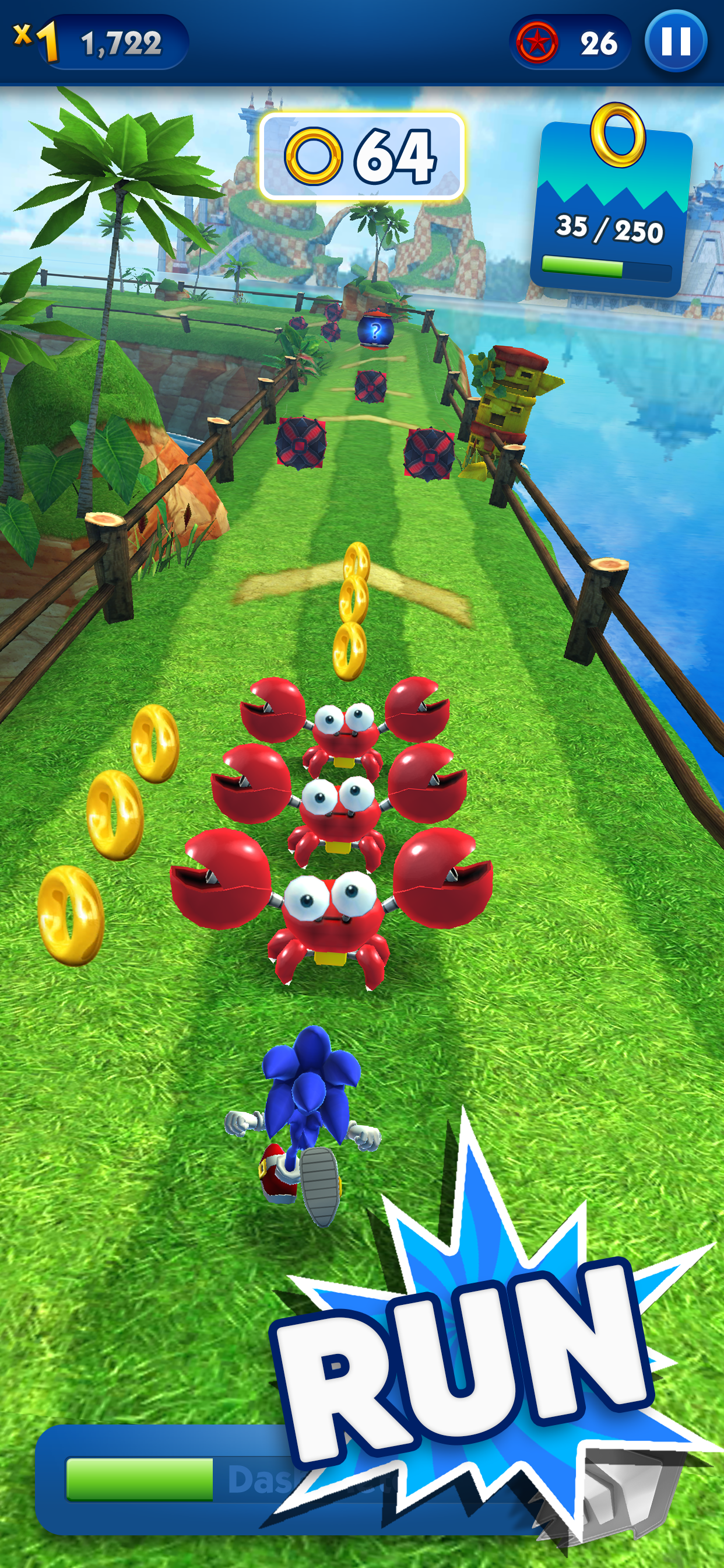اسکرین شات 2 بازی سونیک دش (sonic dash)