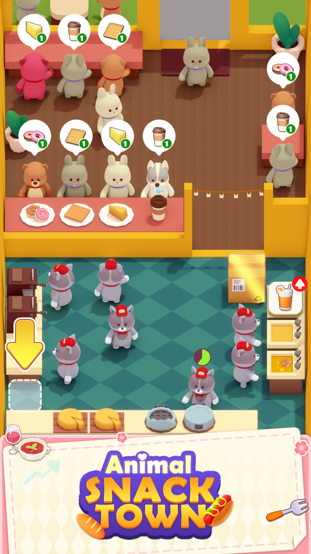 اسکرین شات 1 بازی Animal Snack Town
