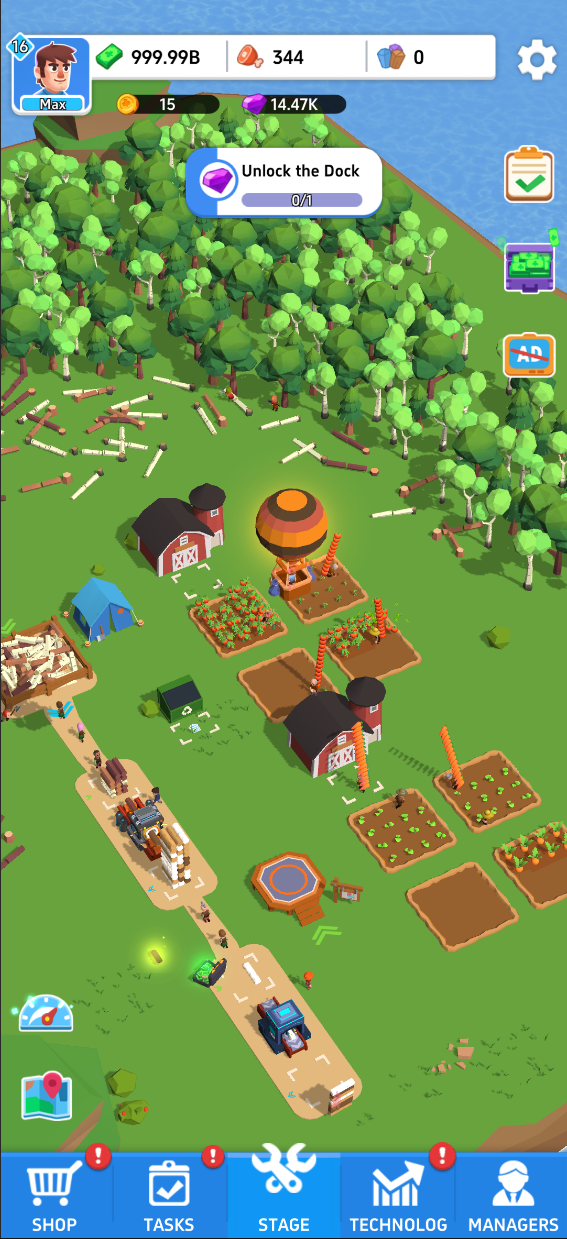 اسکرین شات 4 بازی Idle Lumber Island