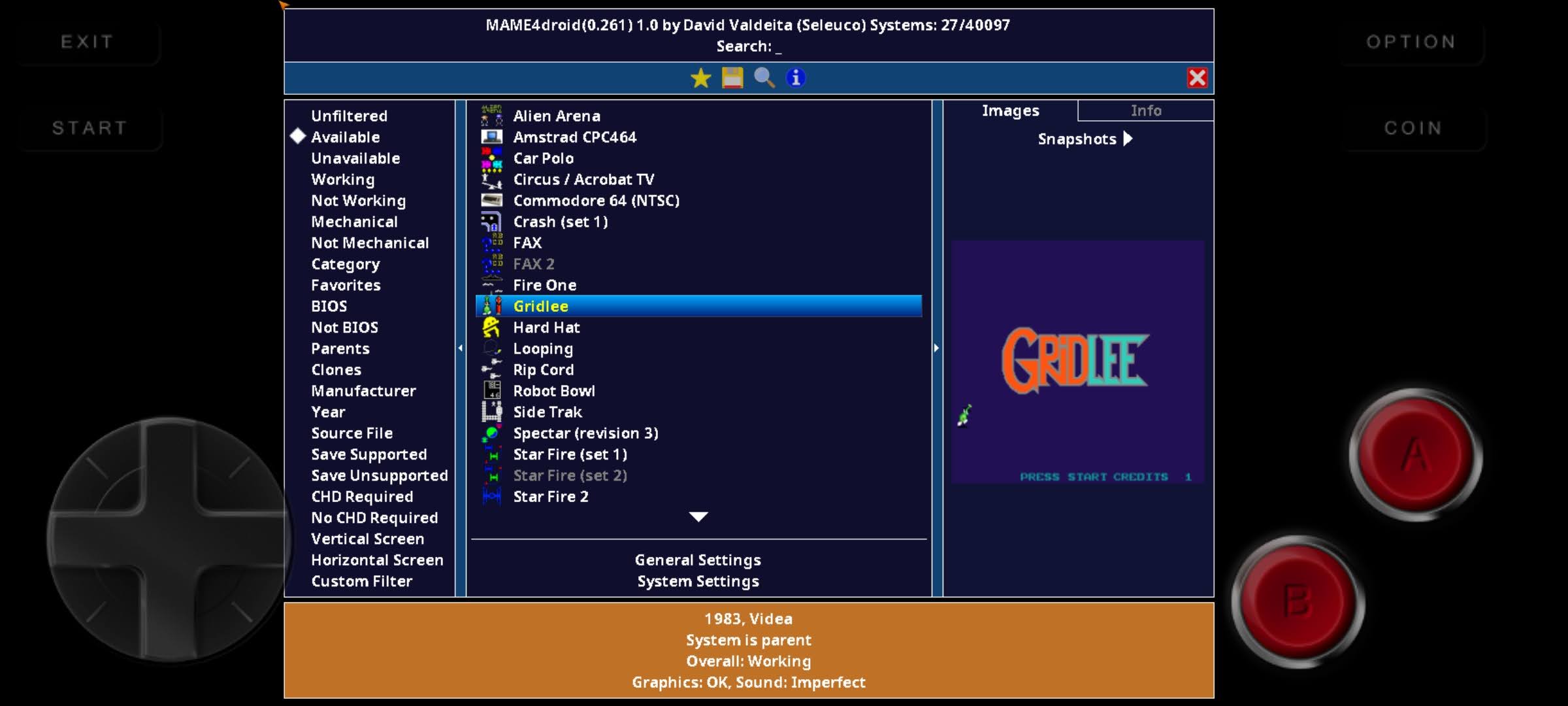 اسکرین شات 2 بازی MAME4droid Current (0.279)