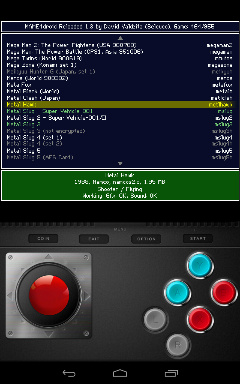 اسکرین شات 2 بازی MAME4droid  (0.139u1)