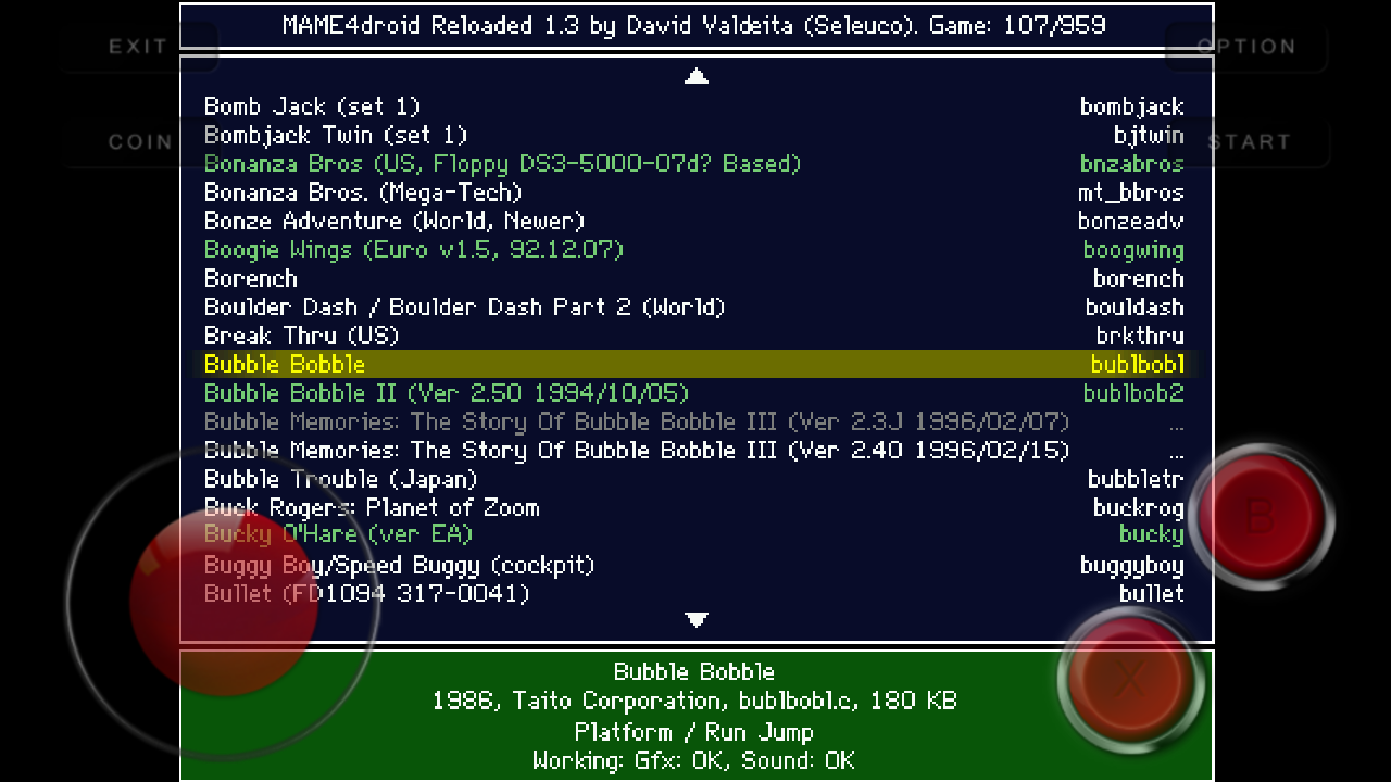 اسکرین شات 1 بازی MAME4droid  (0.139u1)
