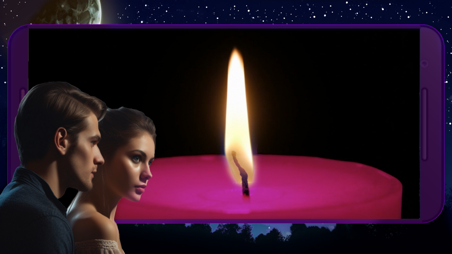 اسکرین شات 8 برنامه Night Light | Candle Fireplace