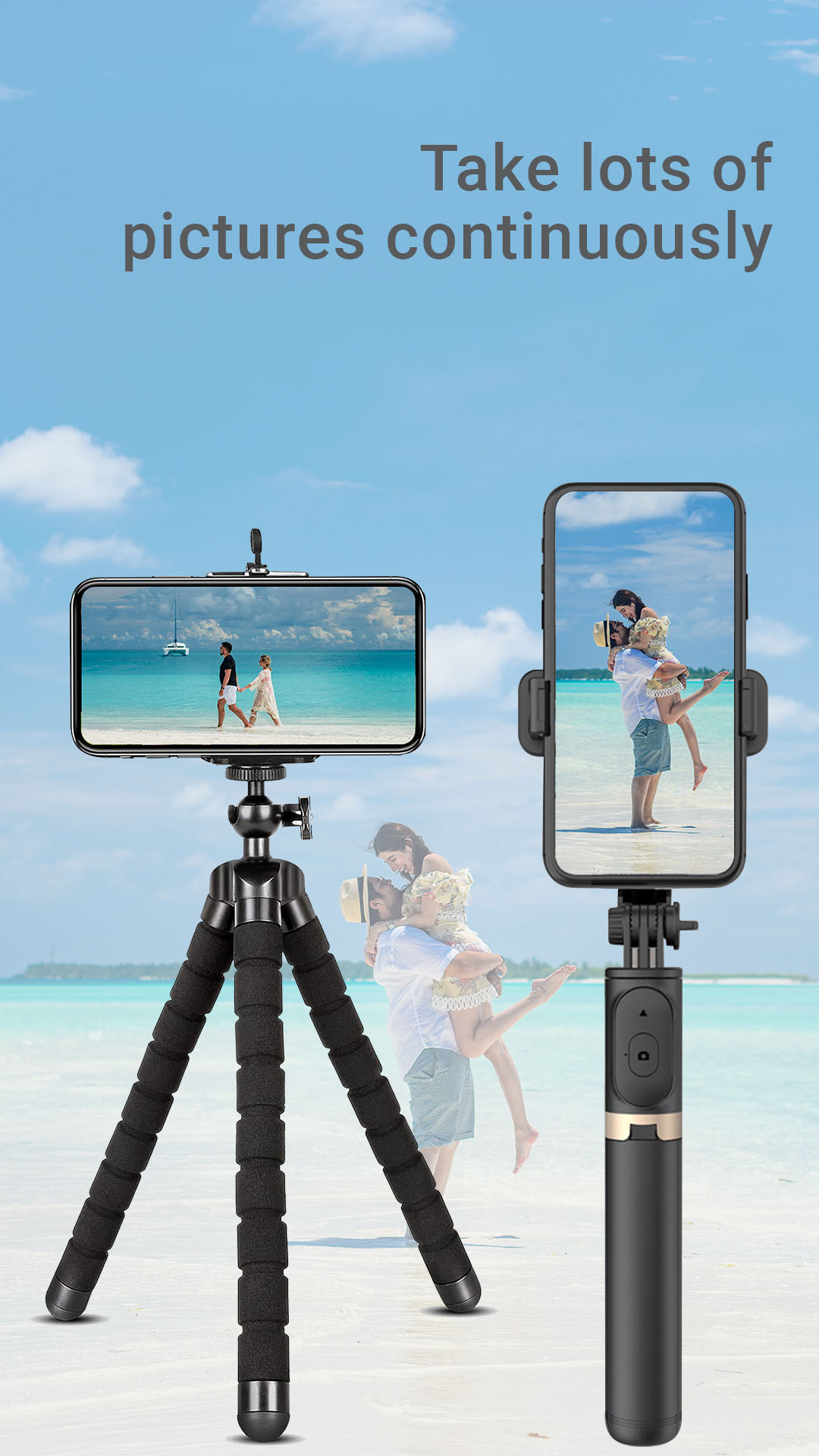 اسکرین شات 2 برنامه Selfie Love - Selfie stick