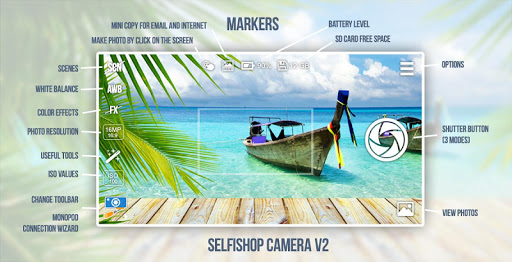 اسکرین شات 1 برنامه SelfiShop Camera