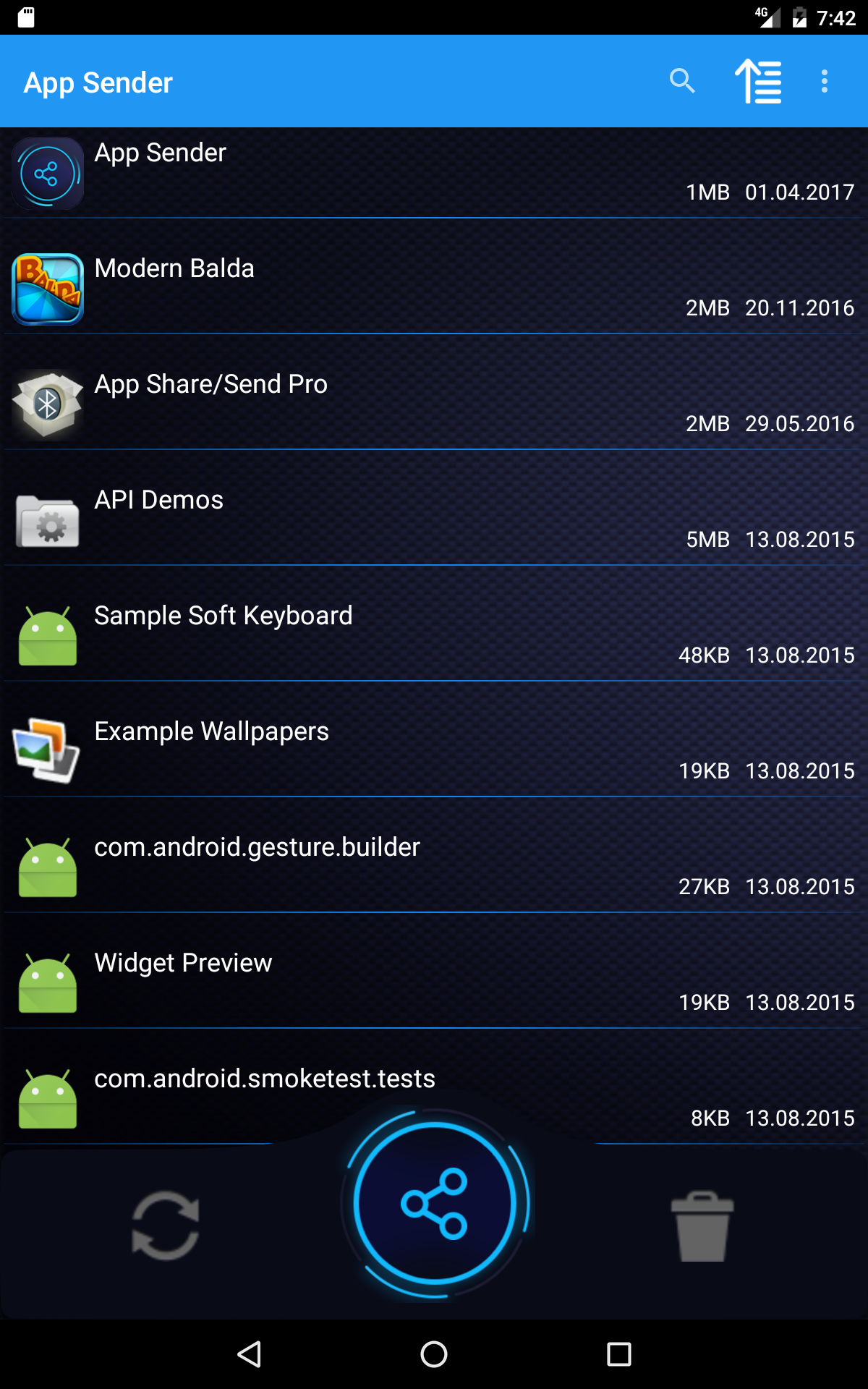 اسکرین شات 6 برنامه Bluetooth App Sender