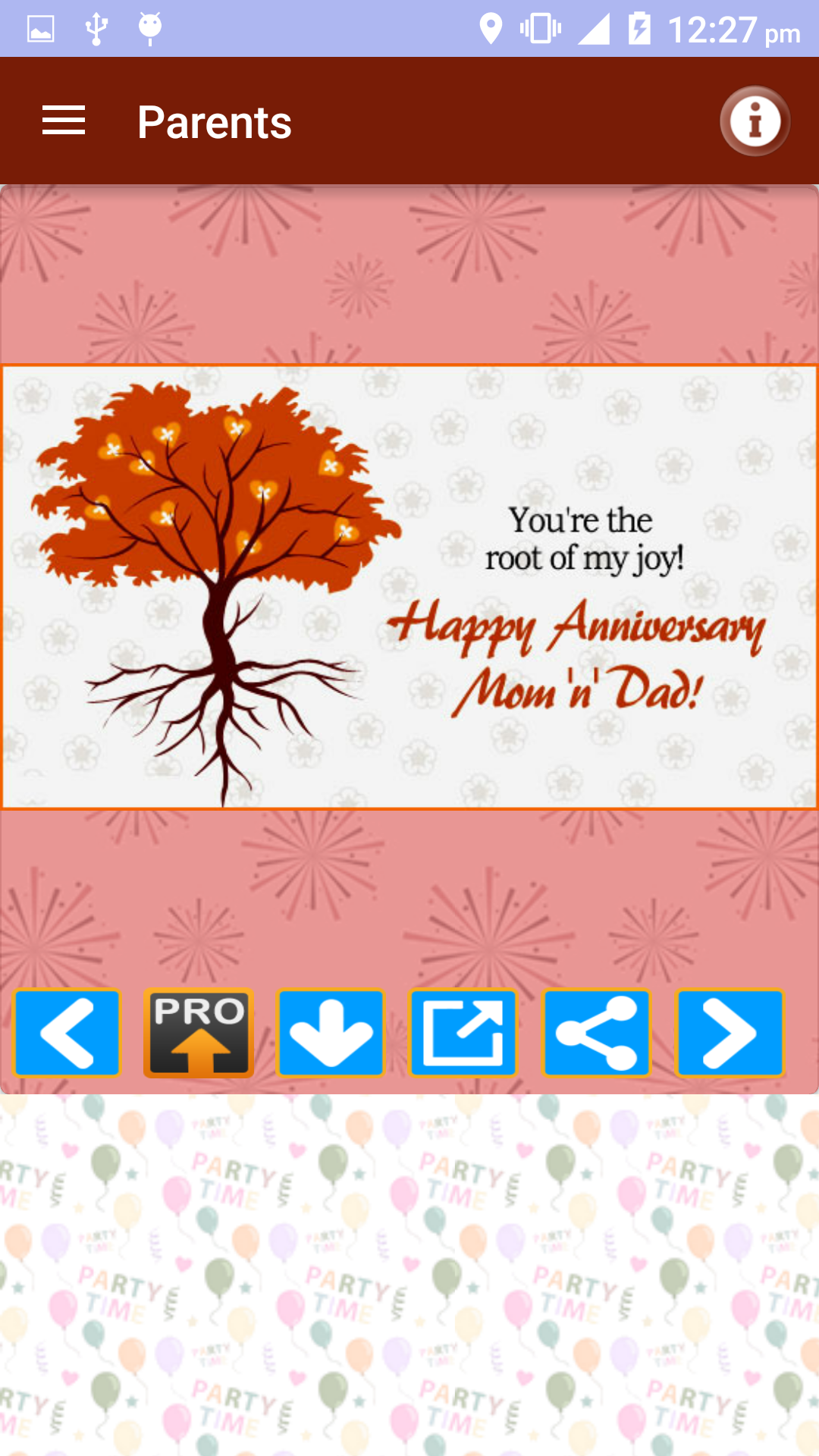 اسکرین شات 5 برنامه Marriage Anniversary Wishes