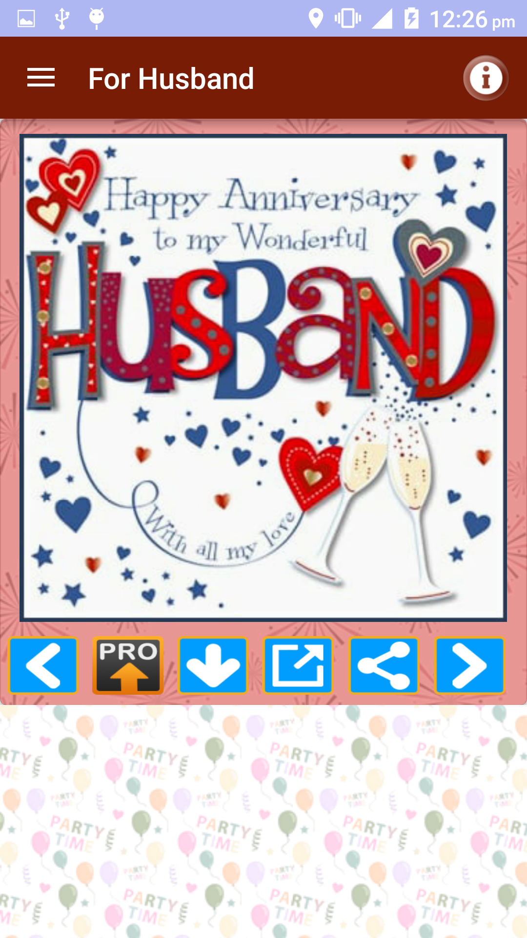 اسکرین شات 2 برنامه Marriage Anniversary Wishes