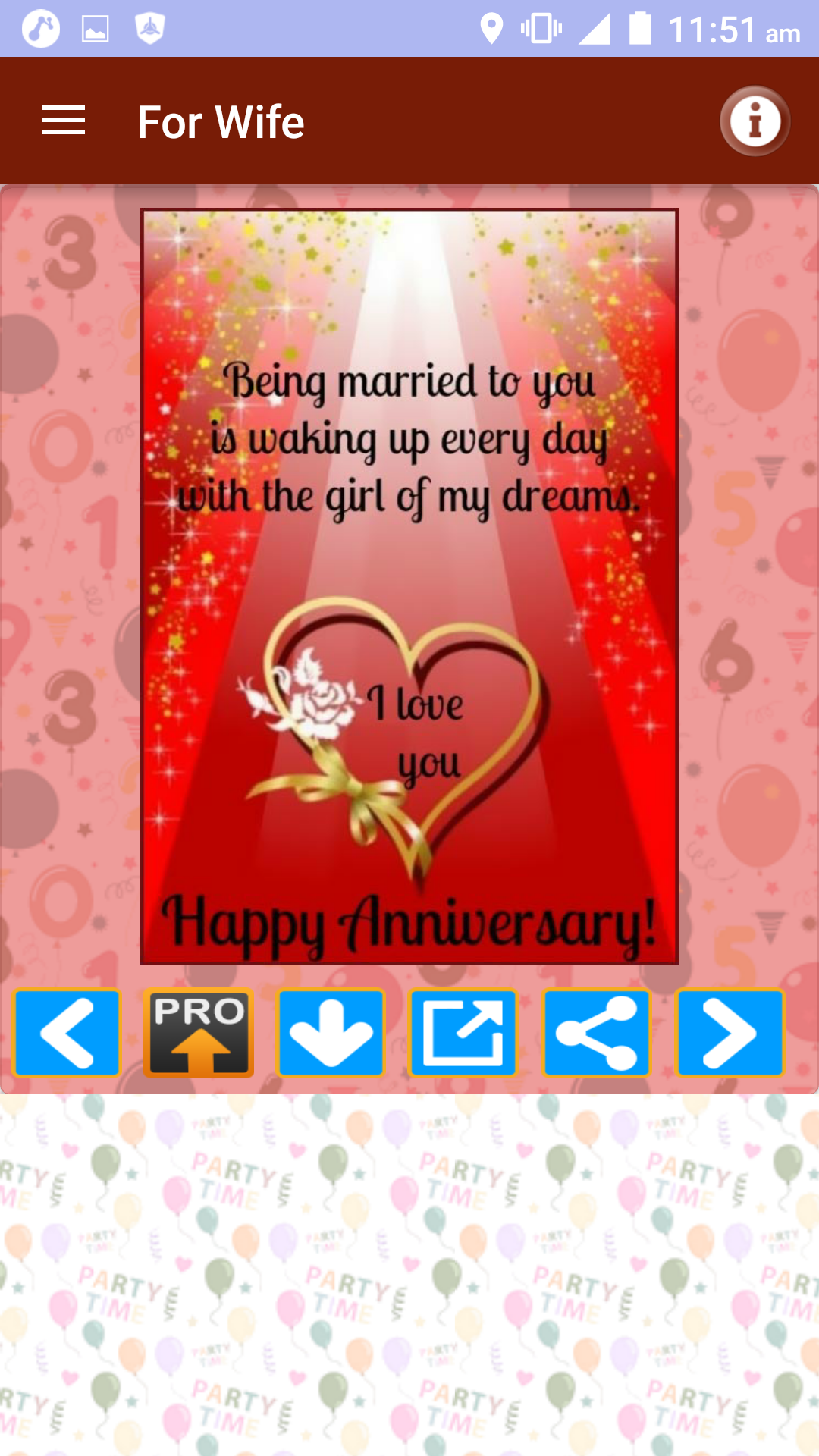 اسکرین شات 3 برنامه Marriage Anniversary Wishes