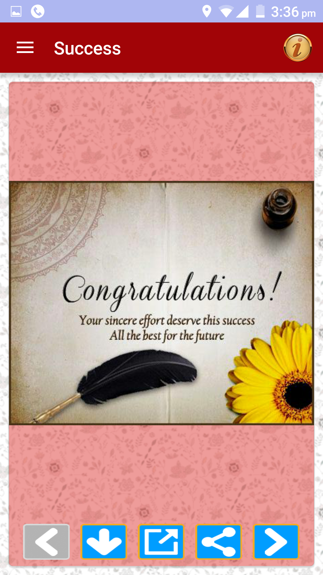 اسکرین شات 8 برنامه Congratulations Greeting Cards