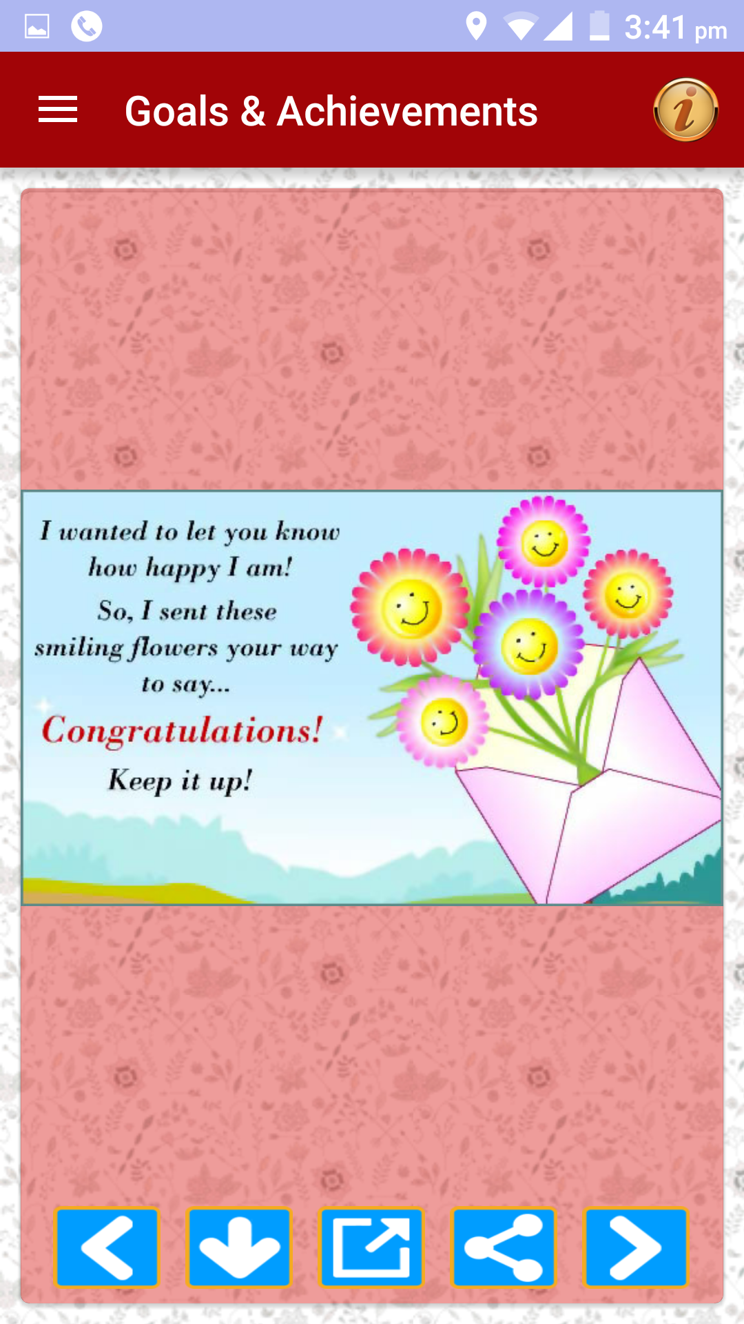 اسکرین شات 3 برنامه Congratulations Greeting Cards