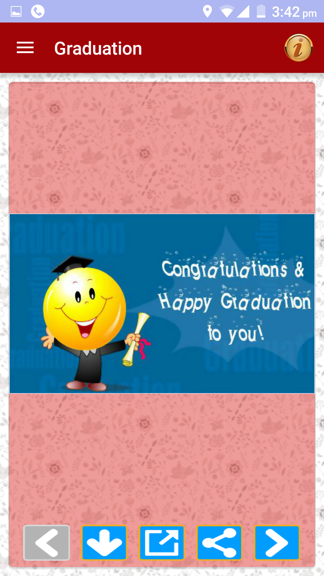 اسکرین شات 2 برنامه Congratulations Greeting Cards