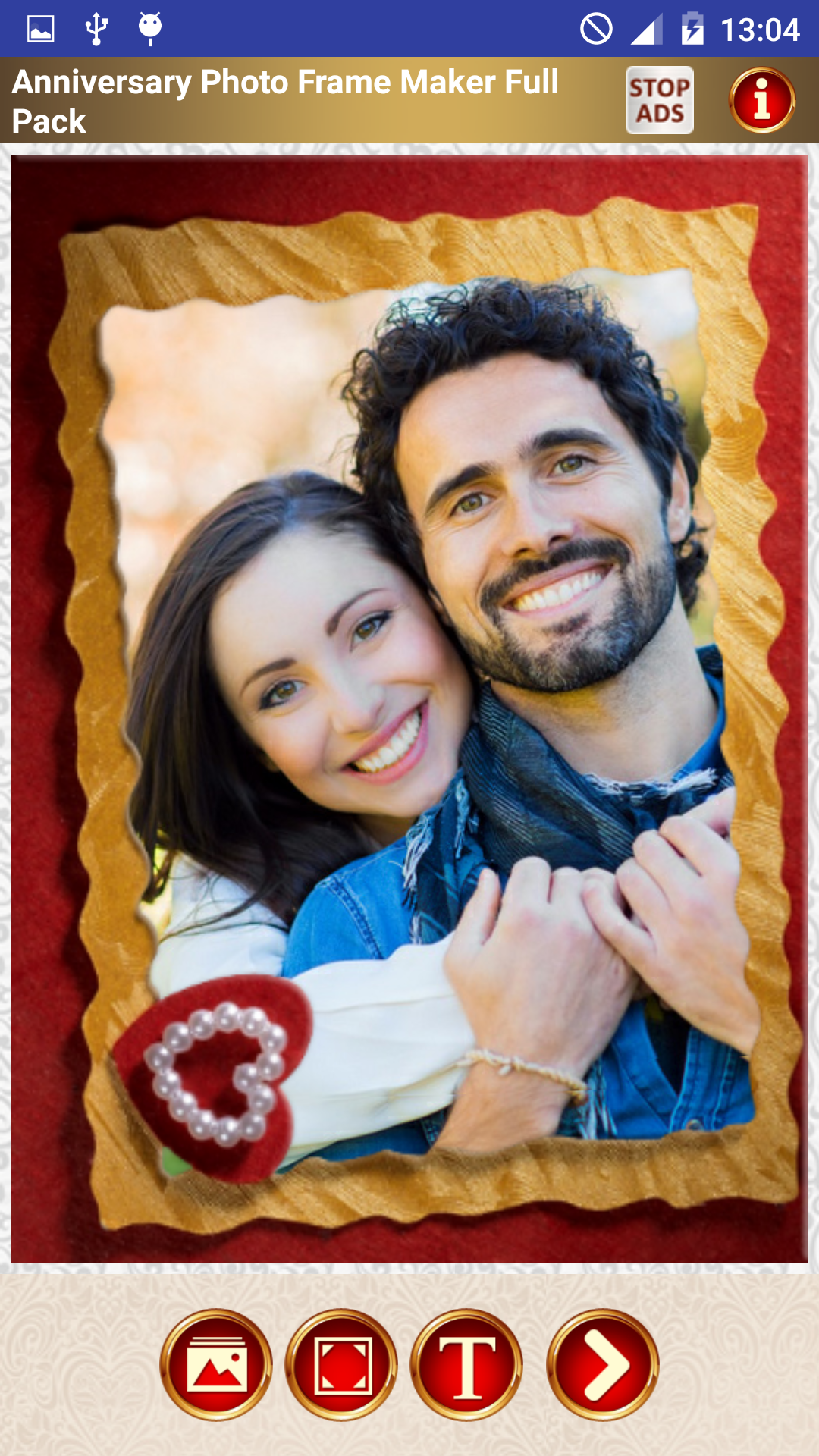 اسکرین شات 1 برنامه Make Wedding Anniversary Photo
