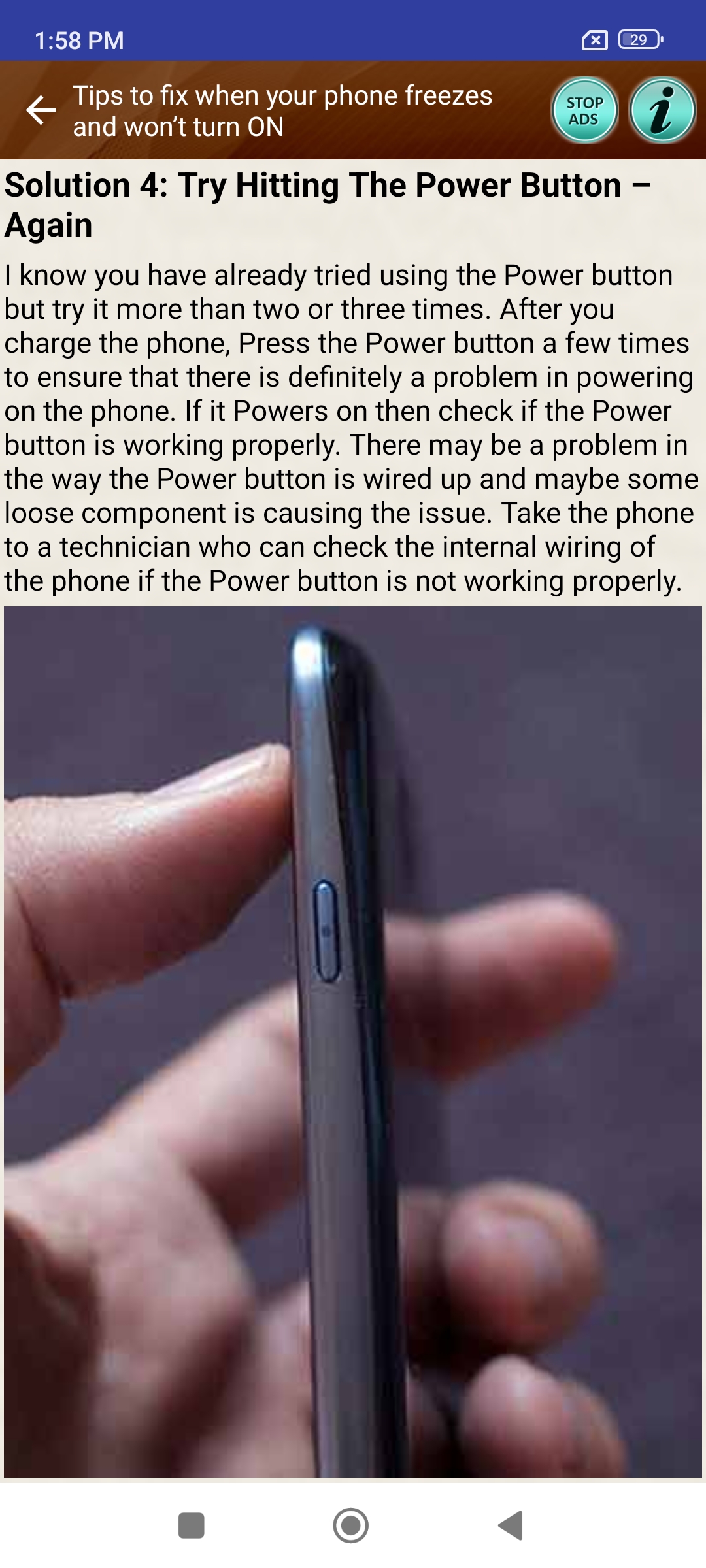 اسکرین شات 1 برنامه Touch Screen Problem Help Tips