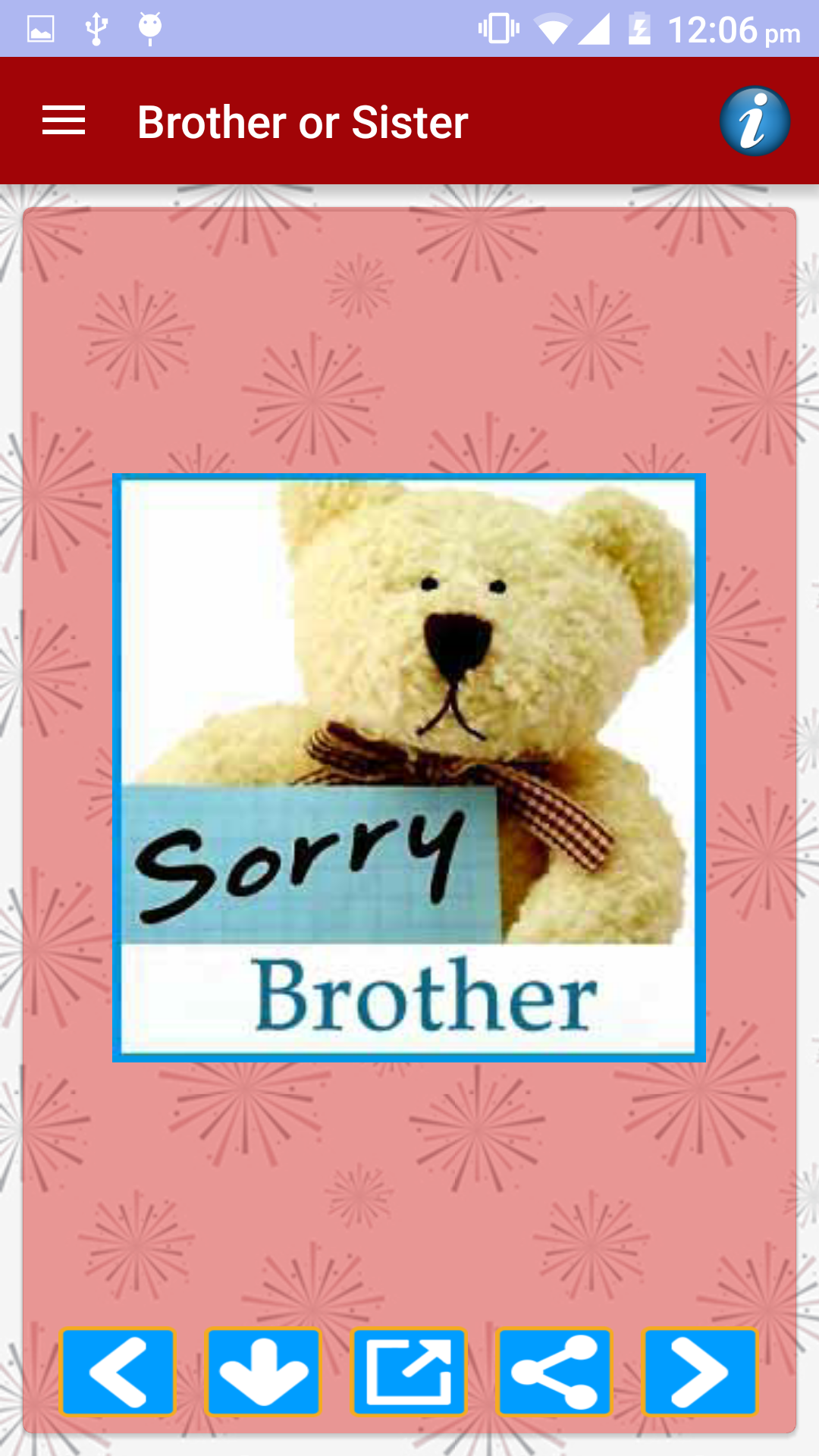 اسکرین شات 5 برنامه Sorry Cards & Picture Messages