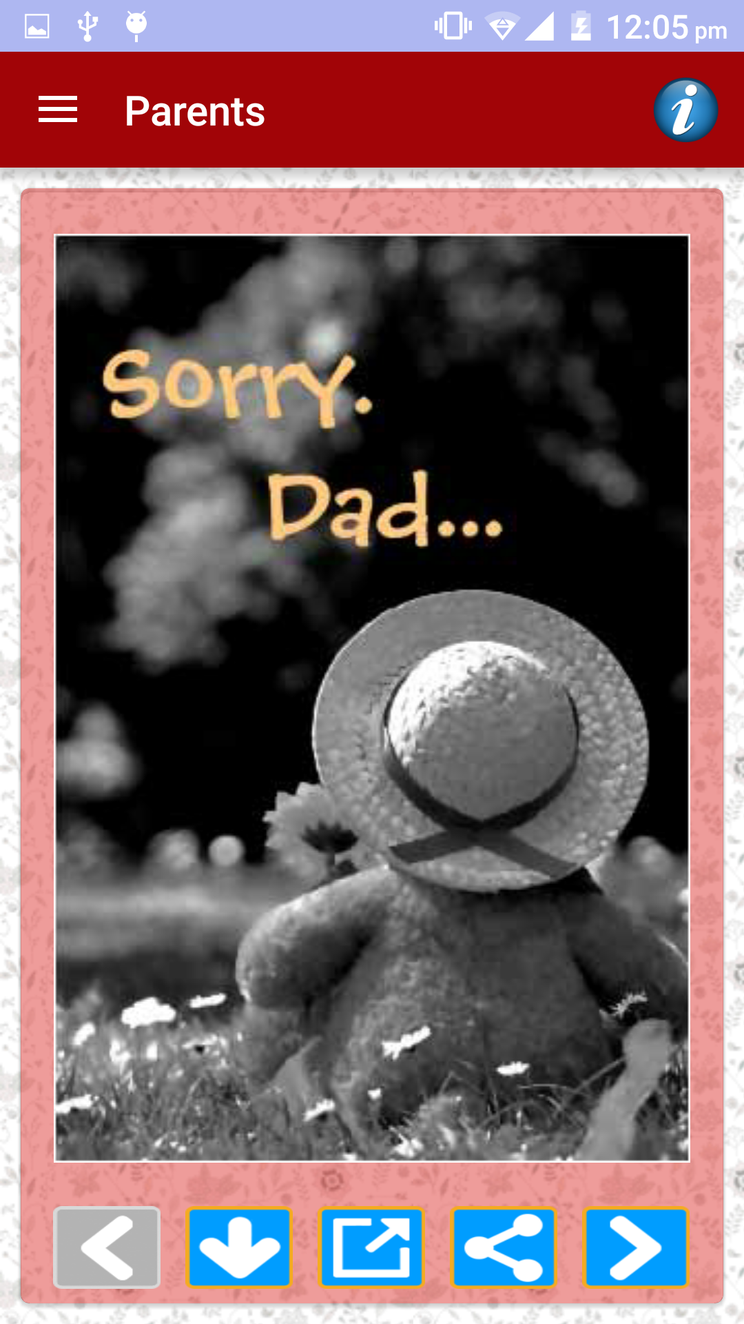 اسکرین شات 4 برنامه Sorry Cards & Picture Messages