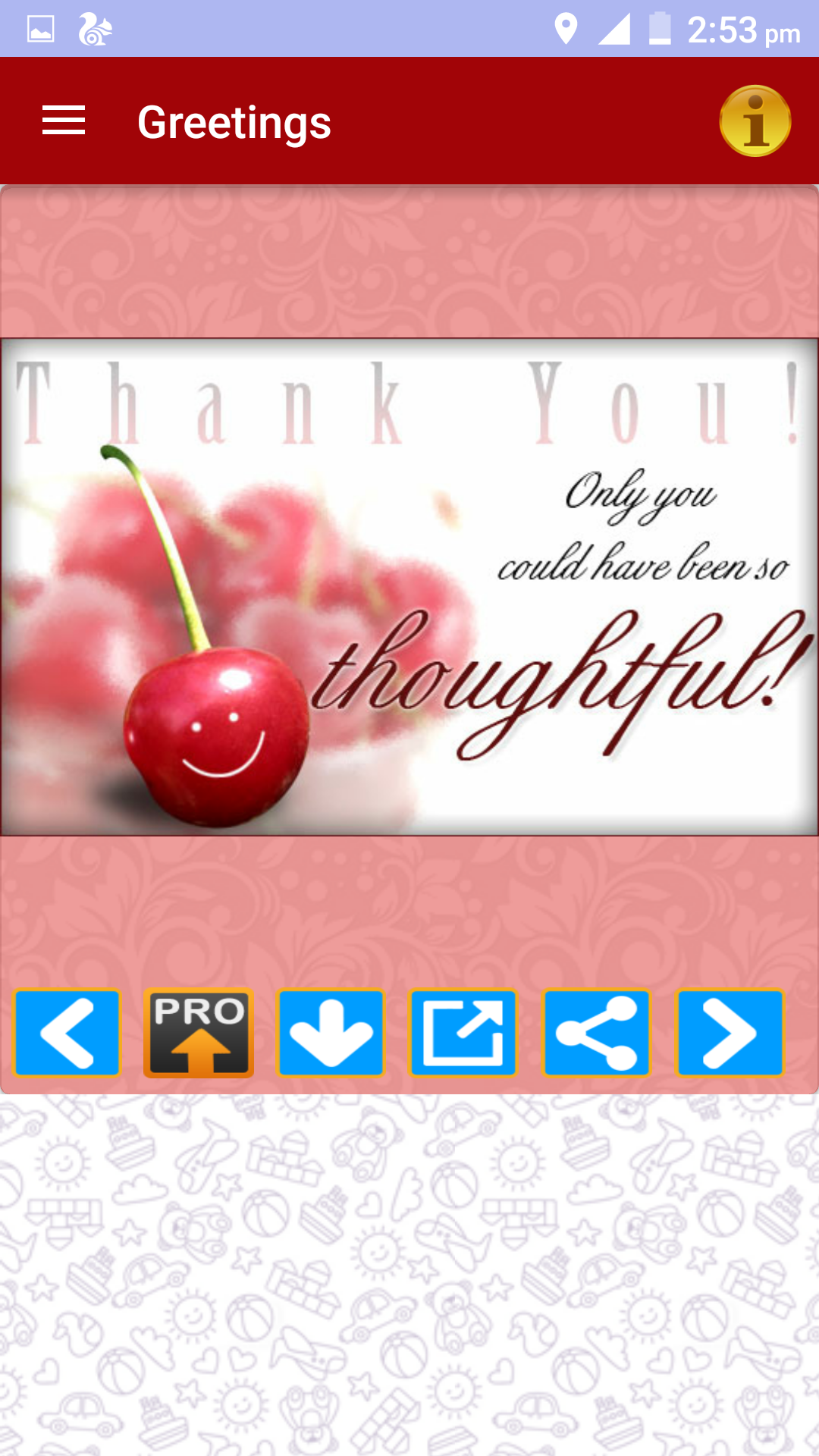 اسکرین شات 2 برنامه Thank You Greeting Card Images